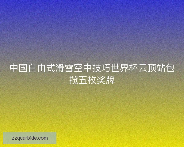 中国自由式滑雪空中技巧世界杯云顶站包揽五枚奖牌