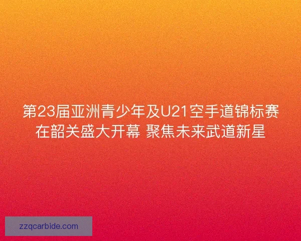第23届亚洲青少年及U21空手道锦标赛在韶关盛大开幕 聚焦未来武道新星