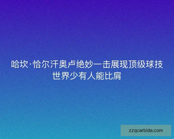 哈坎·恰尔汗奥卢绝妙一击展现顶级球技世界少有人能比肩